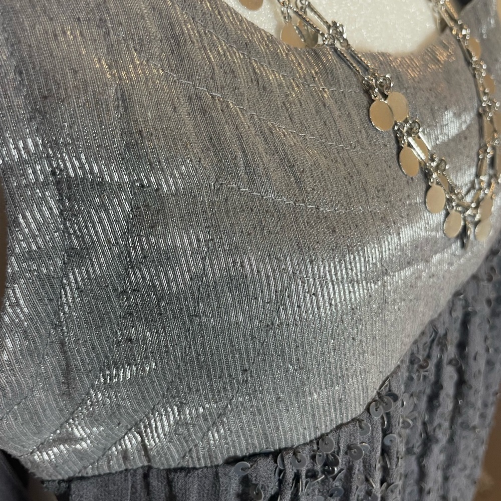 Cynthia Rowley Sequin Babydoll Dress - Picture 7 of 13